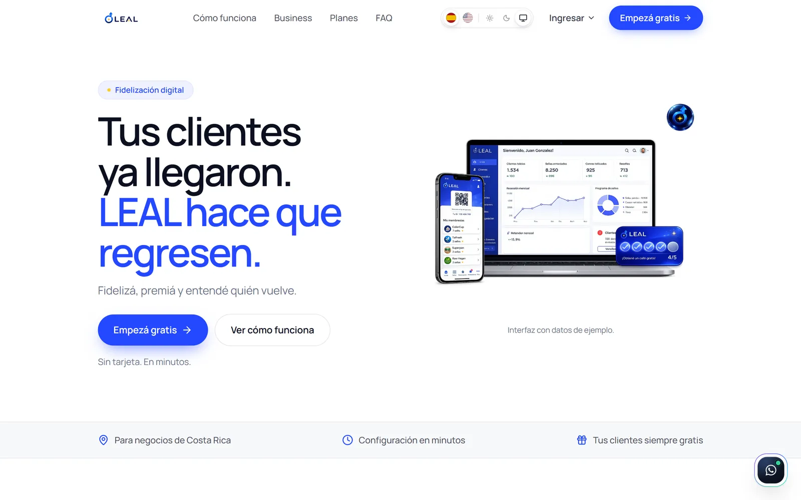 LEAL public landing page
