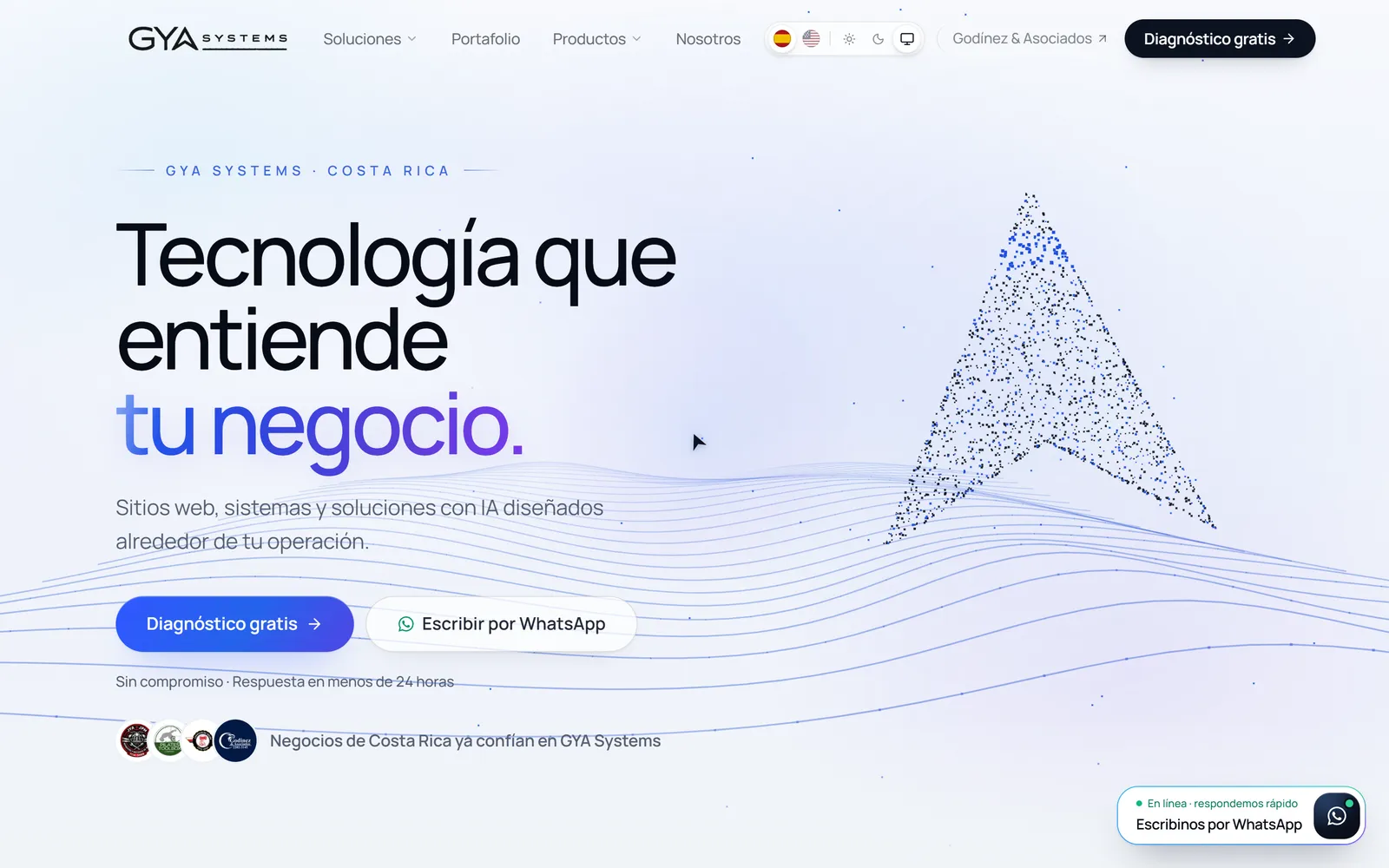 GYA Systems public website — home page